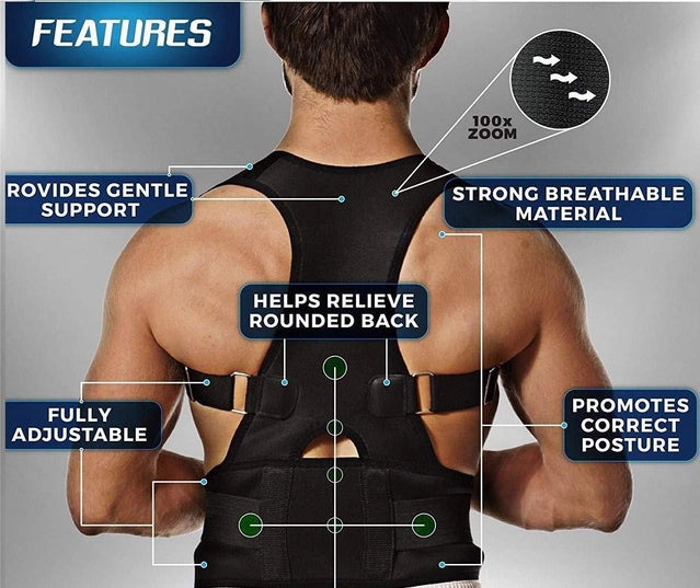 Posture Corrector Belt for Men & Women – Adjustable Back Support